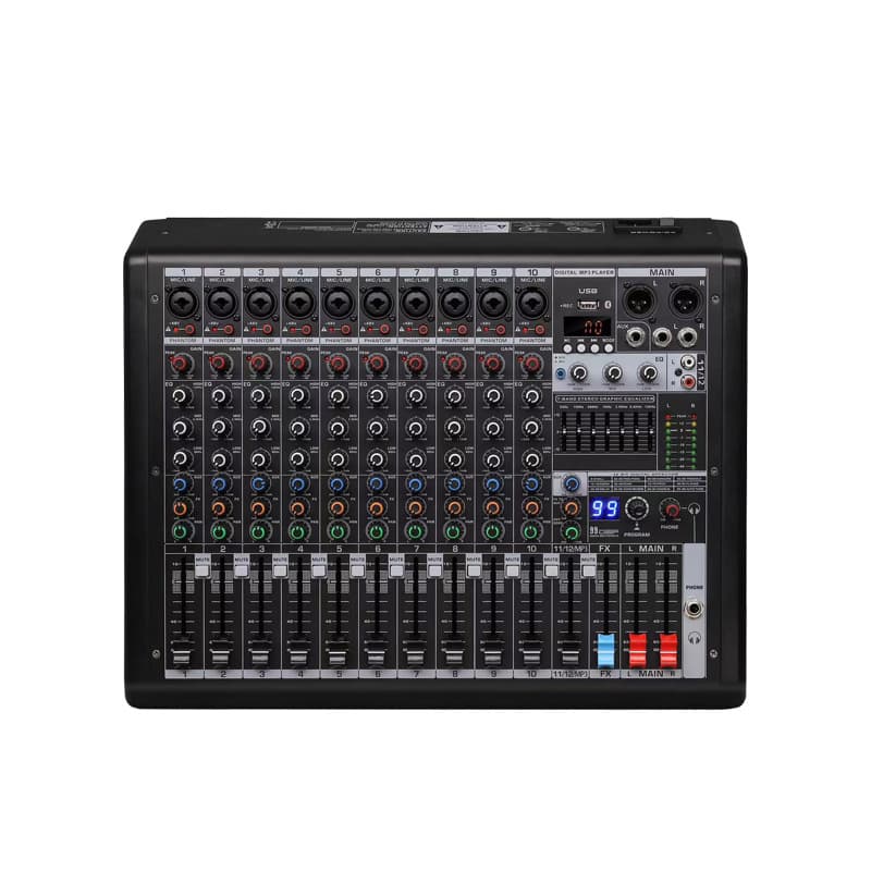 New 6-channel professional stage performance mixer with Bluetooth USB digital mixer DJ sound equipment