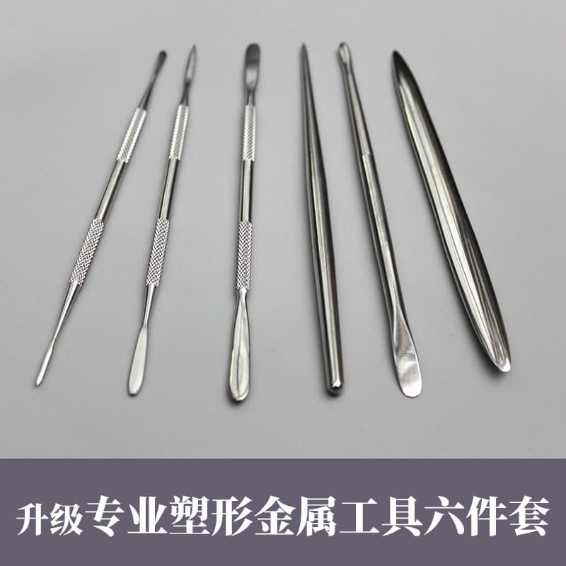 Ultra-light clay soft pottery stone plastic surface plastic metal tool flat knife spatula water drop stick needle resin soil tool set