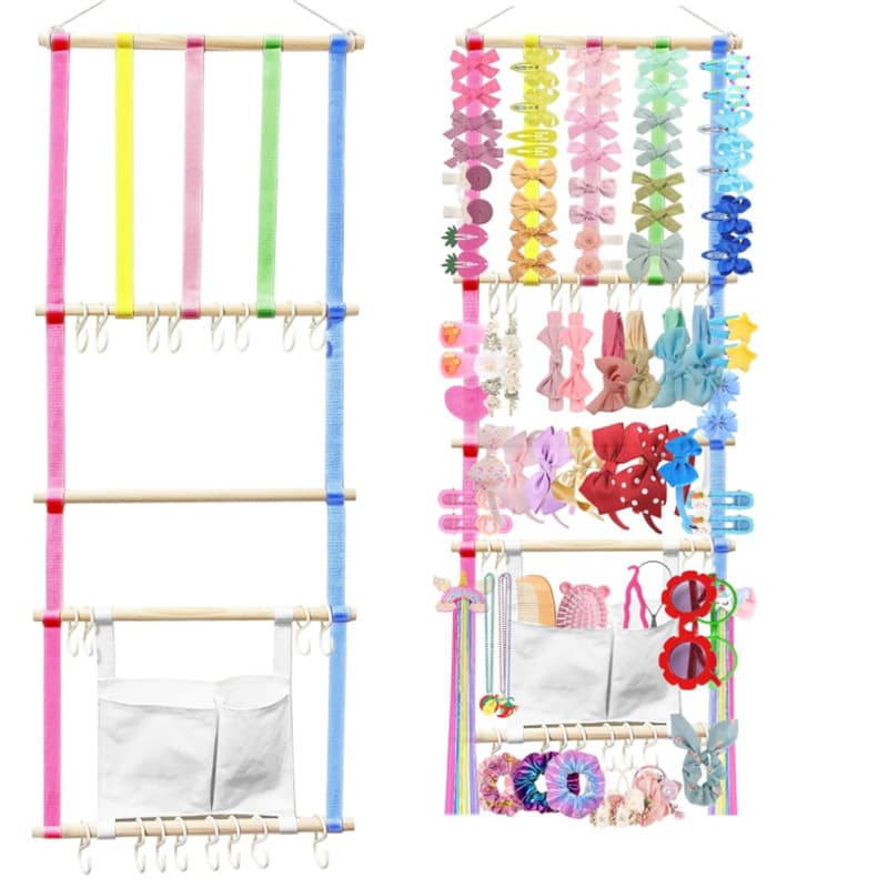 INS Colorful Storage Rack for Children's Hair Accessories, Hair Clips, and Headbands, Kids Room Decor, Cross-Border Best Seller