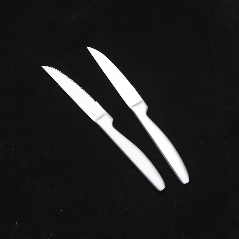 Ti-Titanium Purified Stainless Steel Multi-Purpose Serrated Steak Knife for Western Dining and Hotels