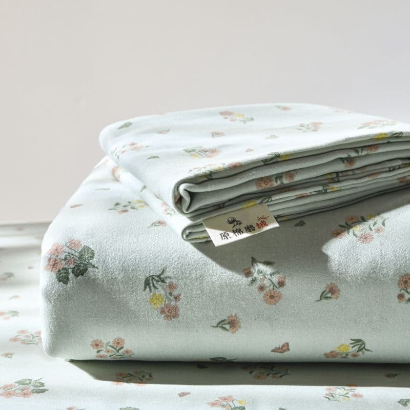 Brushed Duvet Cover Single Piece 100 Bed Sheet Duvet Cover 150200230 Duvet Insert Cover Four-Piece Set Wholesale Export