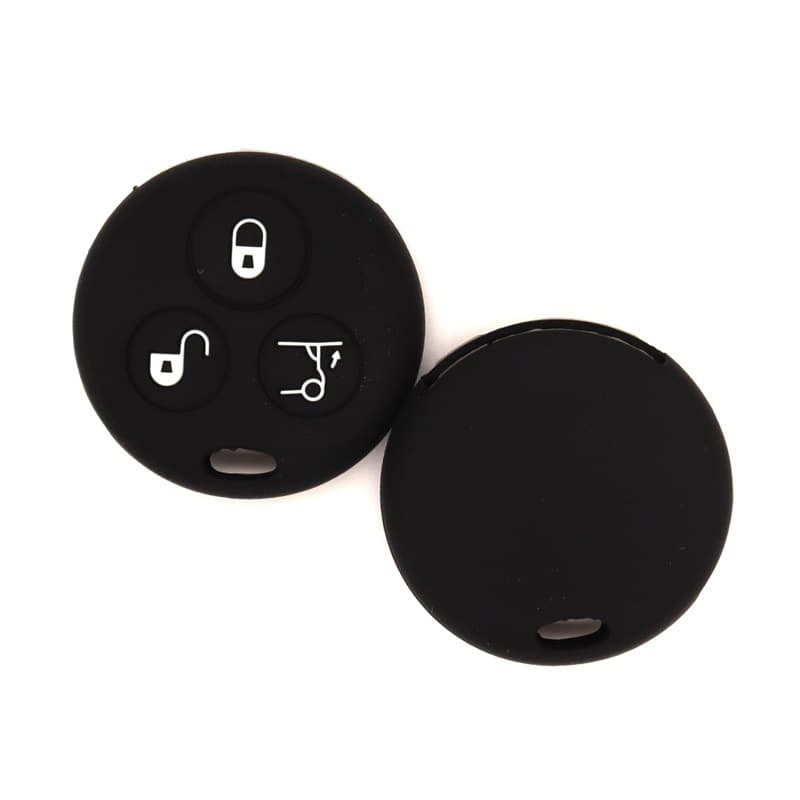 Suitable for Mercedes-Benz Smart multi-color silicone key case fortwo Smart Elf car key protective soft cover