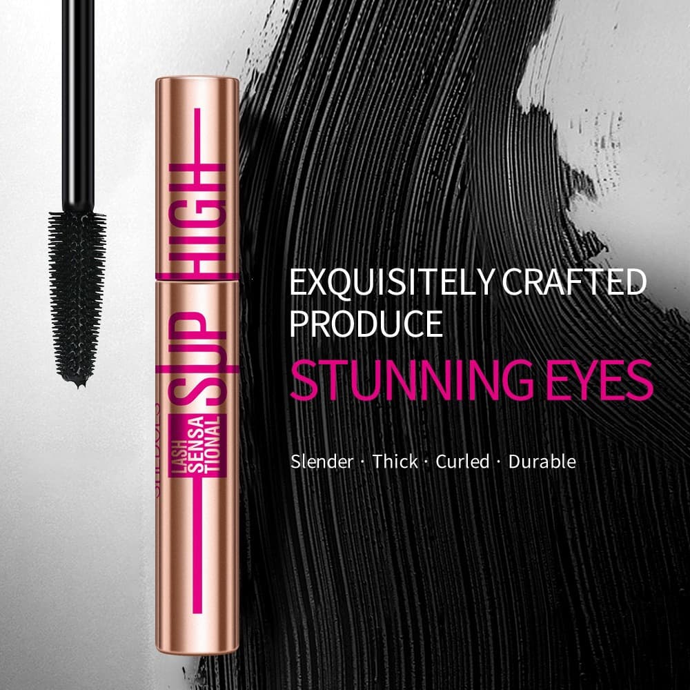 SUP HIGH Cross-border Europe/America Slim Lengthening Smudge-proof Quick-dry Volumizing Long-lasting Waterproof Mascara Makeup