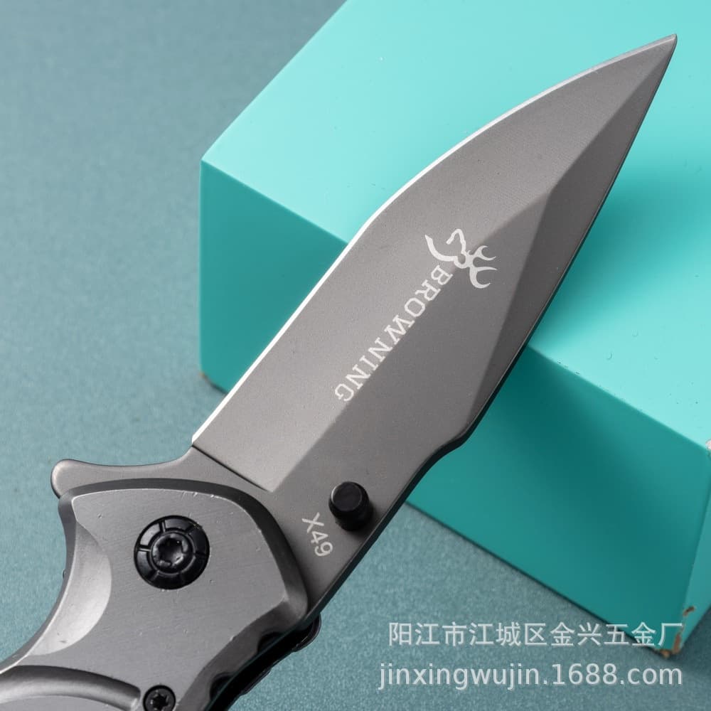 Cross-border X49 Folding Knife Multi-functional Camping Outdoor Self-defense Tool Folding Knife Fruit Knife