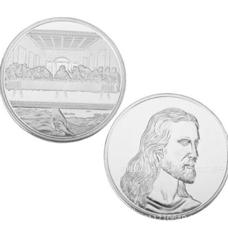 Classic Cancer Prayer Vintage Style Metal Commemorative Coin Cross-border Texas Flood Prayer Coin