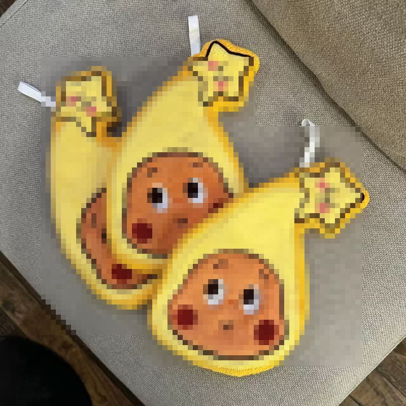 New star hand towel thickened hanging absorbent kitchen bathroom hand towel cute cartoon handkerchief