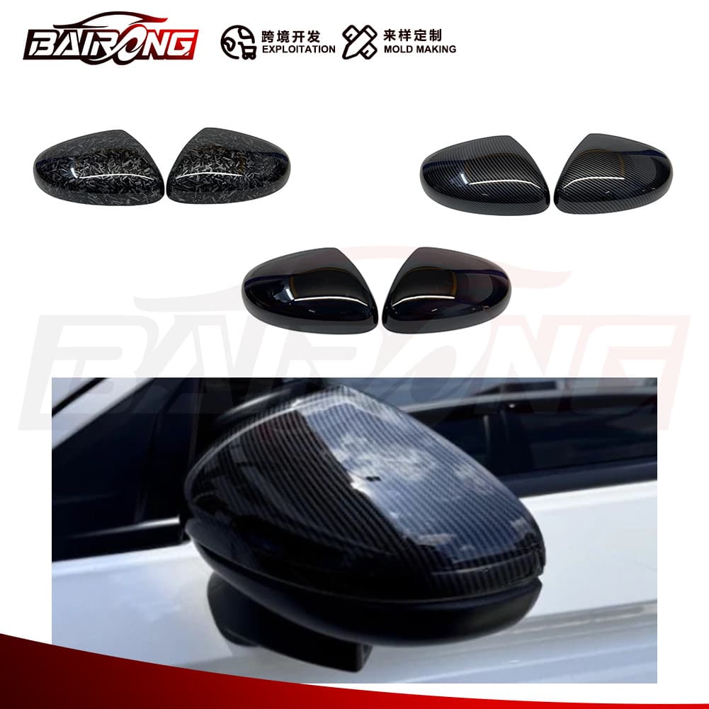 Suitable for Honda 21 Fengfan CITY modification half package rearview mirror cover decoration ABS reversing mirror cover sequined surface