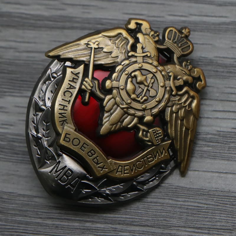 Russian Order of Cheka, Soviet Security Double-headed Eagle, Lenin's Ministry of Internal Affairs, Internal Security Forces Badge, Film and Television Props