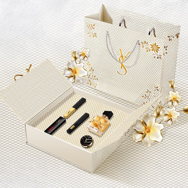YS Makeup Gift Set 5-Piece Lipstick Perfume Valentine's Day Gift for Best Friend Girlfriend 520 Birthday Gift Box