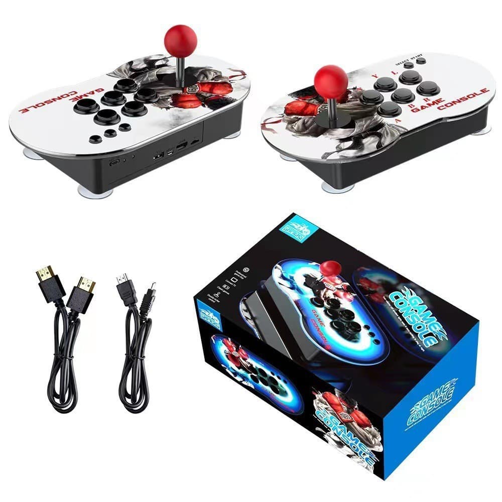 M9 Dual Joystick Turret Game Console for Export, Dual Player Battle HD TV Game Console, Colorful 4K Game Console