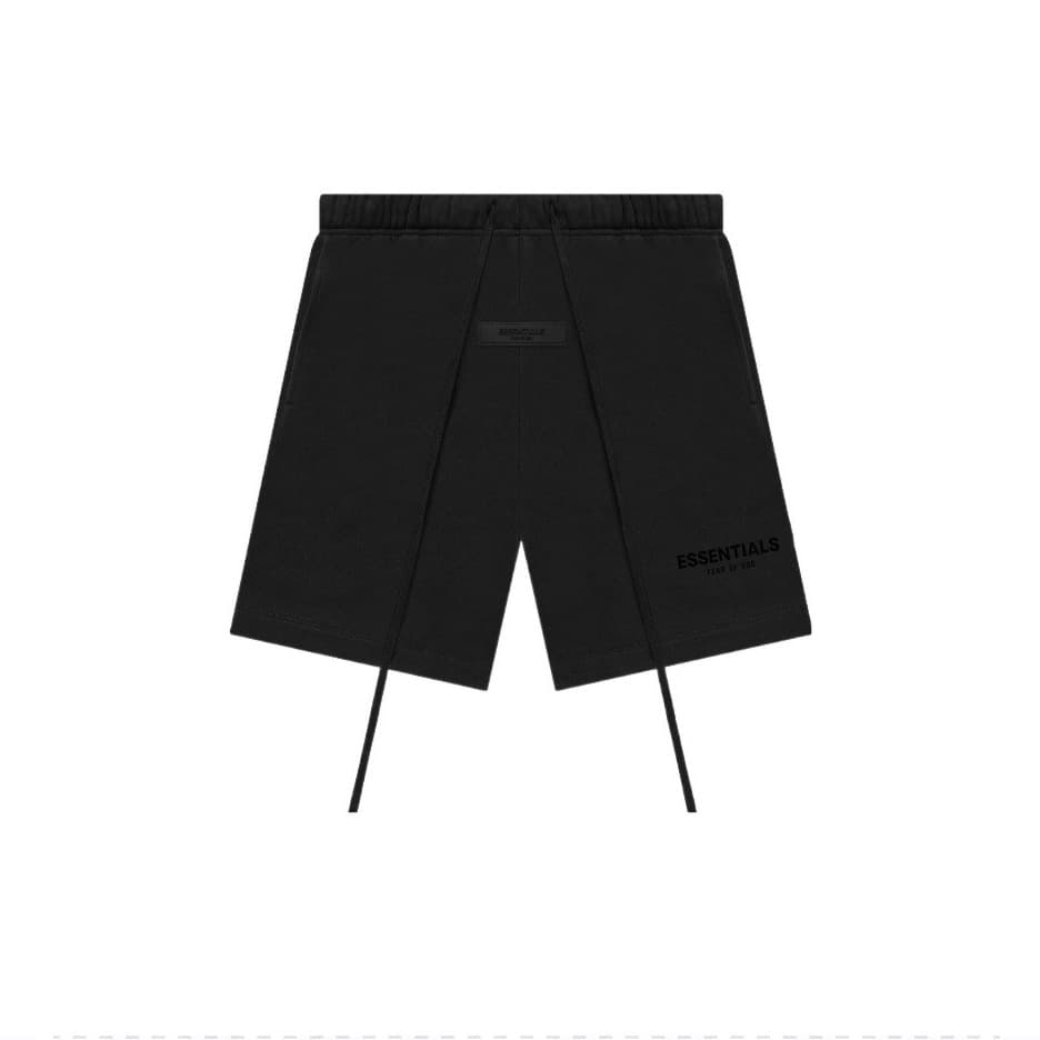 ss22-Essentials Small Logo Flocked Thin Five-Point Shorts SHORT