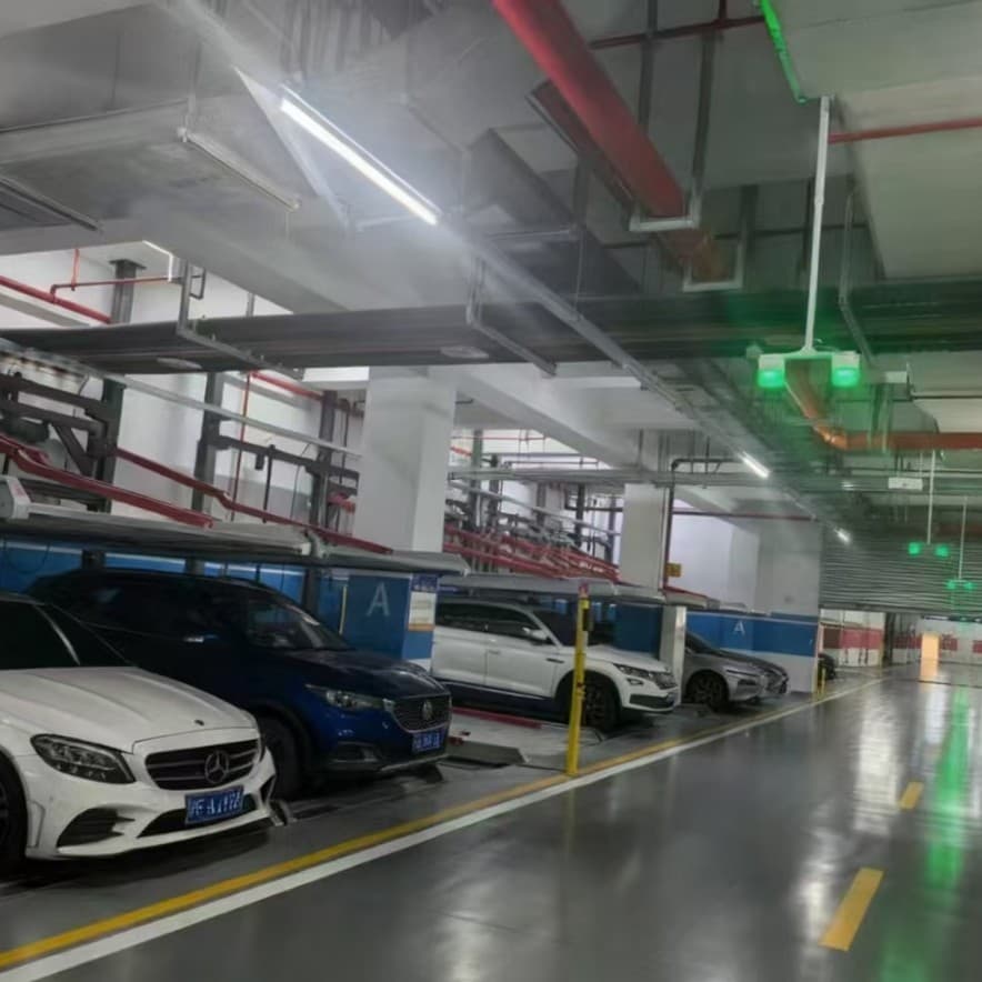 Automated parking garage video parking guidance system infrared car ultrasonic detector camera sensor