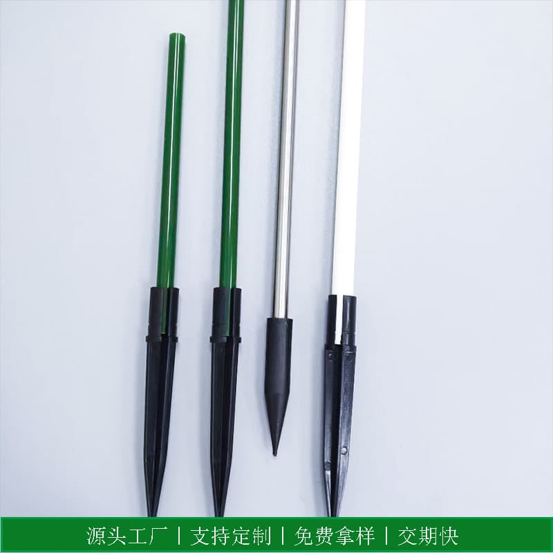 Outdoor ABS ground plugs with 10mm diameter plastic ground plug poles, advertising sign ground plug accessories manufacturer wholesale.