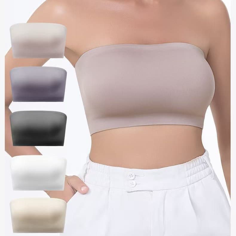Women's Non-Slip Strapless Bra with One-Shoulder Design, Sexy Back Support, Push-Up, Anti-Exposure, for Amazon Cross-Border Sales
