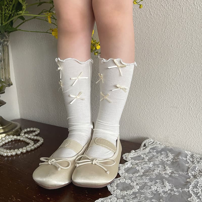 QZ1279 Small Multi-Butterfly Flat M Socks