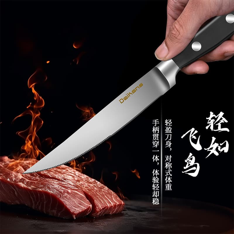 Yangjiang manufacturer direct supply, multi-functional sharp Western-style knife, made from stainless steel, lightweight kitchen fruit knife