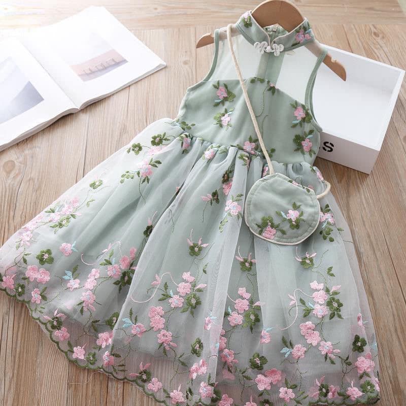 Girls Summer Dress New Style Fairy Dress Little Girl Princess Dress Trendy and Elegant for Older Children