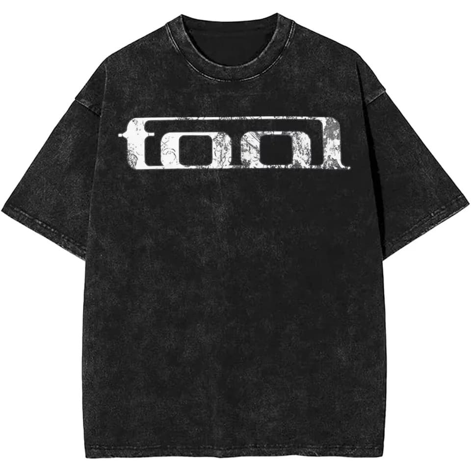 Men Women Rock Tool Band Horizontal Heavy Metal Music Vintage Washed T-Shirt Cotton Top Clothing