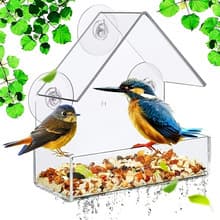 Factory Direct Acrylic Bird Cage, Cross-border Amazon Bird Feeder, Pet Supplies, Transparent Wall-Mounted Bird Cage