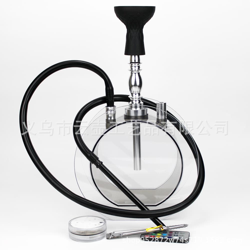 Manufacturer supplies Arabic shisha finished products, acrylic round pot shisha set, French EPOK SHIHA