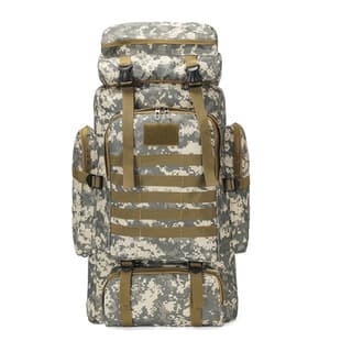 80L Oxford Fabric Outdoor Backpack Camouflage Hiking Tactical Rucksack Mountaineering Bag Men's Camping Travel Backpack