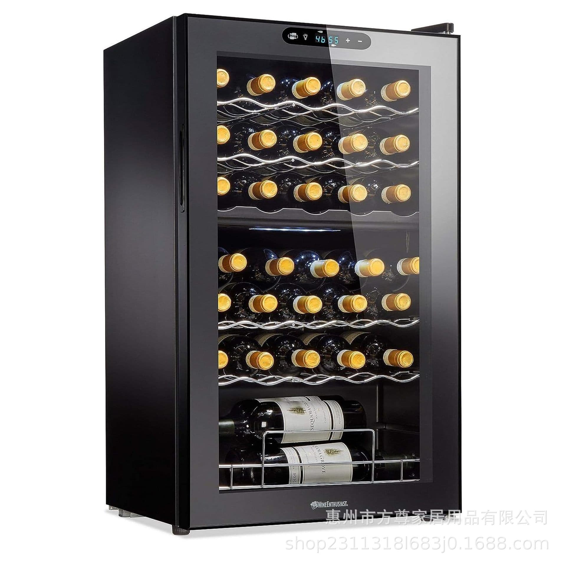 Custom Constant Temperature Wine Cooler for Home Use, 32-Bottle Compressor Cooling and Preservation, Wine Chiller, Customizable 110V, Source Factory