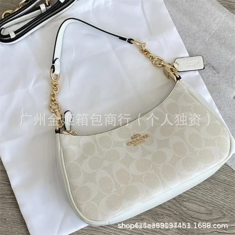 Koujia's new Teri25 armpit bag, crescent bag, classic presbyopic mahjong bag, printed fashionable one-shoulder crossbody bag for women