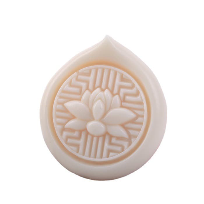 DIY Round Lemon Lotus Handmade Soap Silicone Mold, Fondant Mousse Cake Decoration, Resin Candle Plaster Mold