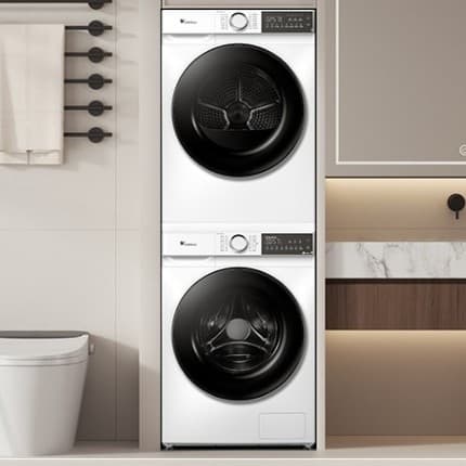 Little Swan TG100V186W+TH100VH135W Upgraded Laundry Set Drum Washer Heat Pump Drying