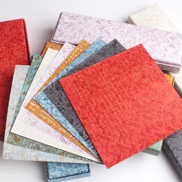 High-end gift boxes, specialty paper, mountain stream aurora art paper, foamed craft jewelry boxes, packaging paper, DIY tote bags
