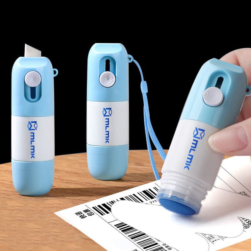All-in-One Correction Fluid Express Coater, Information Eraser for Thermal Paper Privacy Mark Removal and Disinfection Cover-Up
