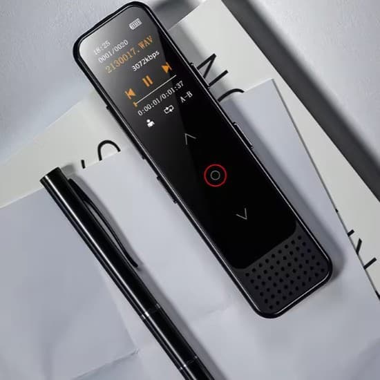 High-Quality USB Voice Recorder Metal Material Noise Reduction WAV Smart HD Recording Pen Newly Upgraded Touch Buttons