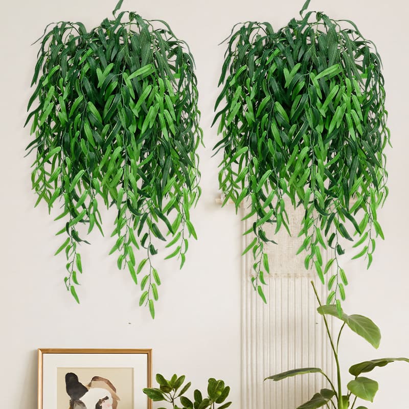 Simulated green plants, Elaeagnus leaves, willow leaves, home decoration, flower arrangements, ornaments, fake flowers, simulated leaves, wedding supplies