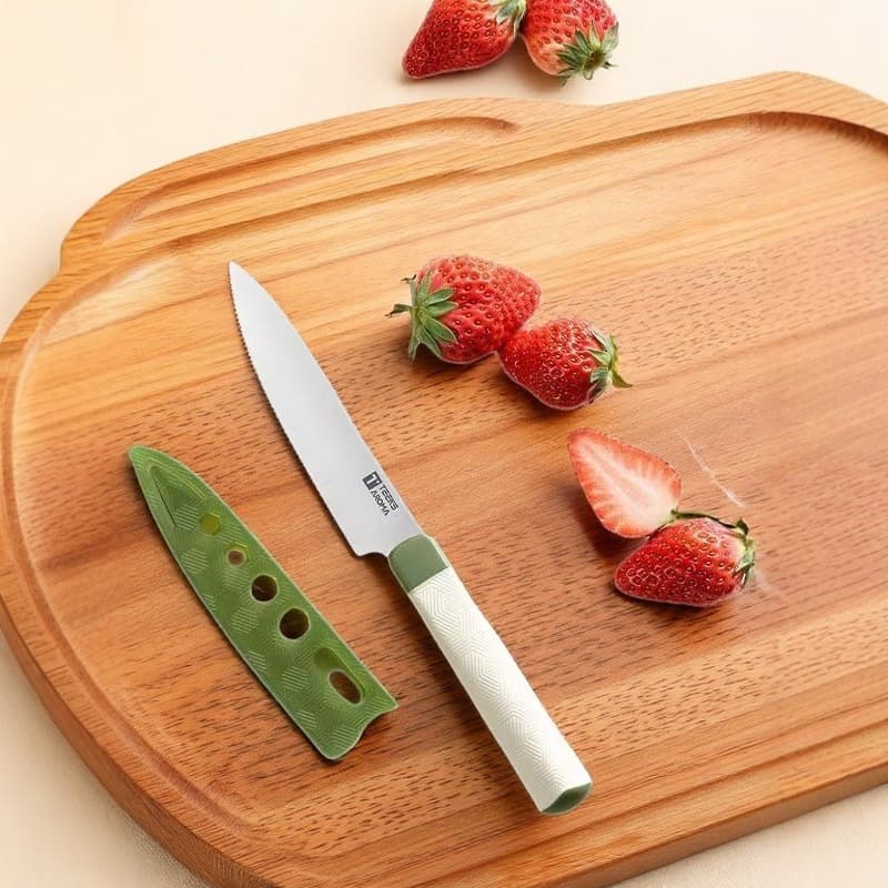 All-in-One Sheath Fruit Knife, Household Fruit Knife, Long Watermelon Slicer, Commercial Fruit Knife, Small Knife, Camping Essential