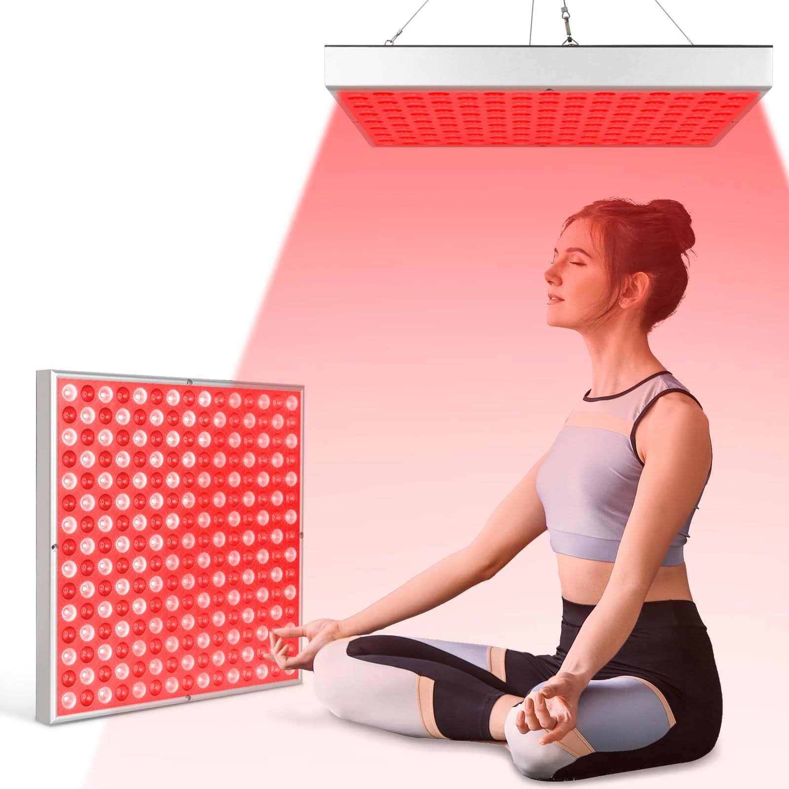 Amazon LED Therapy Lamp, Infrared Beauty Lamp Panel Light, 45W Heat Therapy Lamp