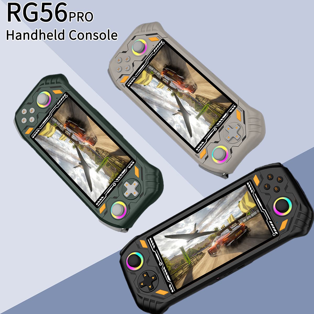 New Open Source RG56 PRO Handheld Game Console 5.5 Inch Hall Linear Trigger HD Screen Casting PSP Arcade