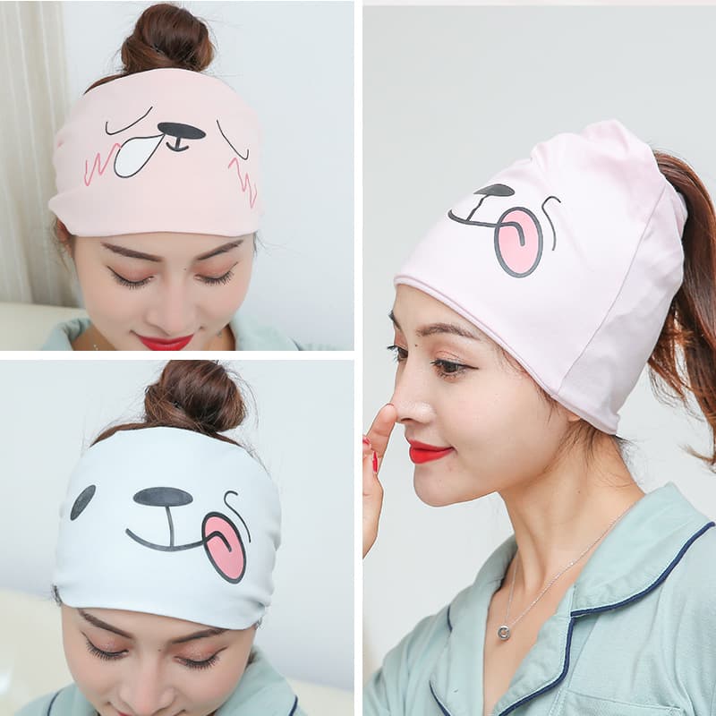 Breathable Cotton Maternity Cap with Printed Floral Design Chinese Postpartum Headscarf Comfortable All Seasons Women Cap