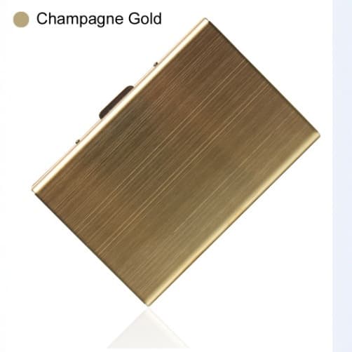 Brushed Stainless Steel Card Case for Men, Anti-Skimming Metal Card Holder, Multi-Functional Storage Organizer, Accordion Card Case, 10 Card Slots