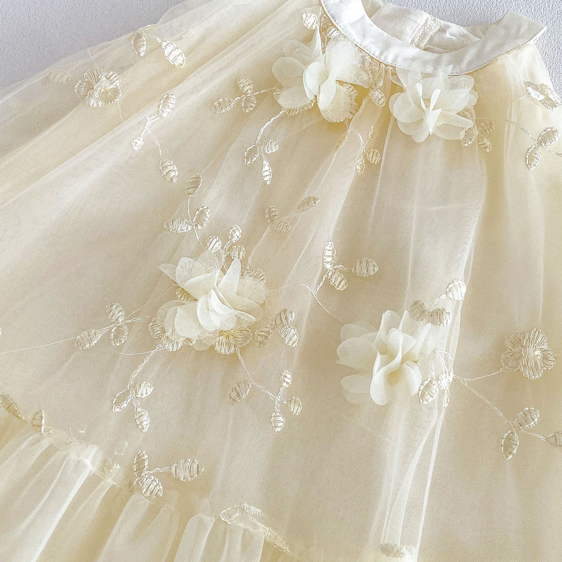 Girls Jacquard Dress 2026 New Summer Baby Stylish Sleeveless Vest Dress Children Solid Color Mesh Skirt Trendy