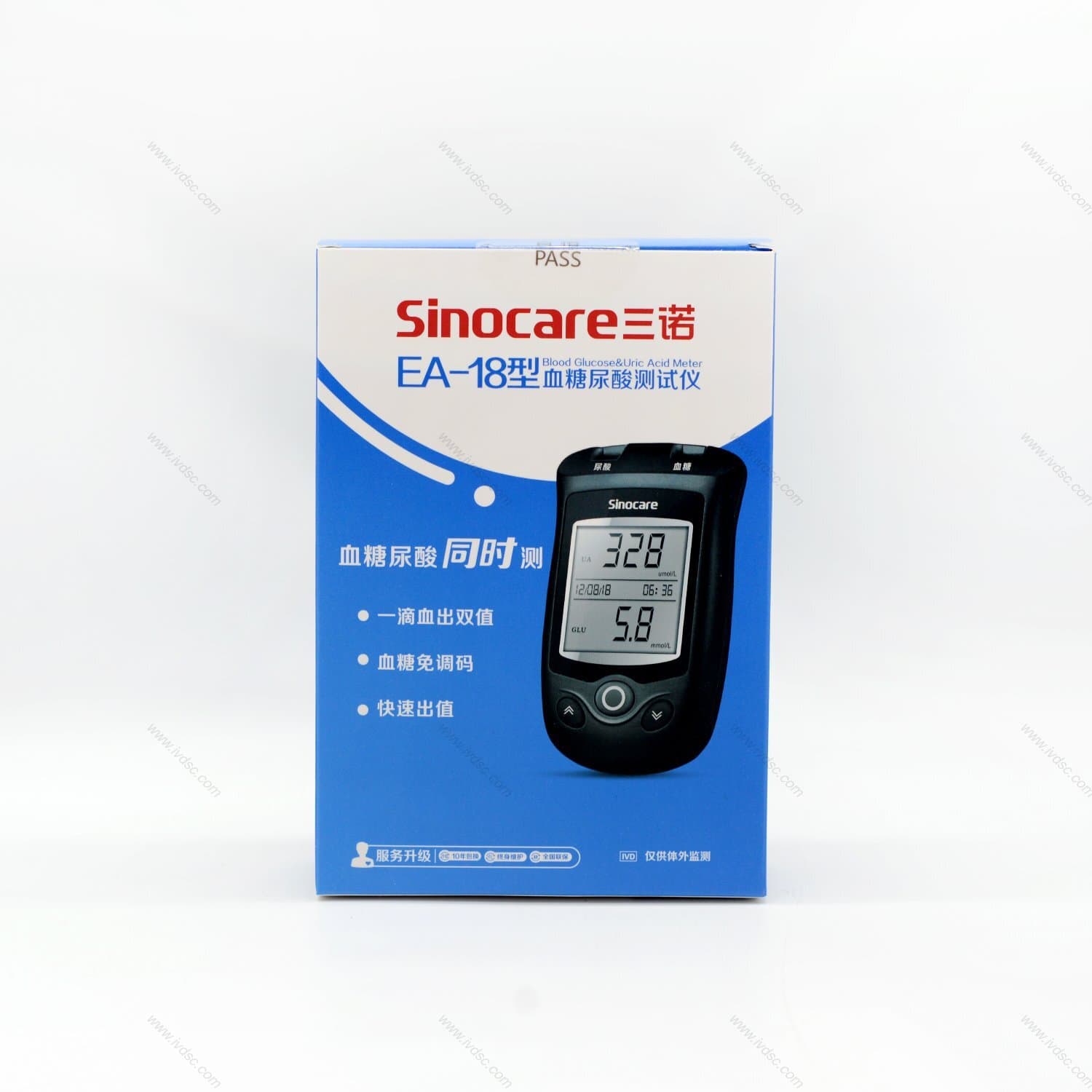 The Sinocare Blood Glucose and Uric Acid Tester is simple to operate, compact and portable, fast and efficient in testing, with broad applicability.