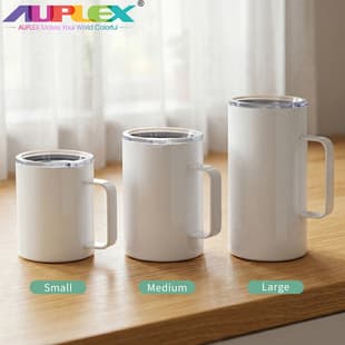 Wholesale Full Wrap Sublimation Blank Tumbler With Handle