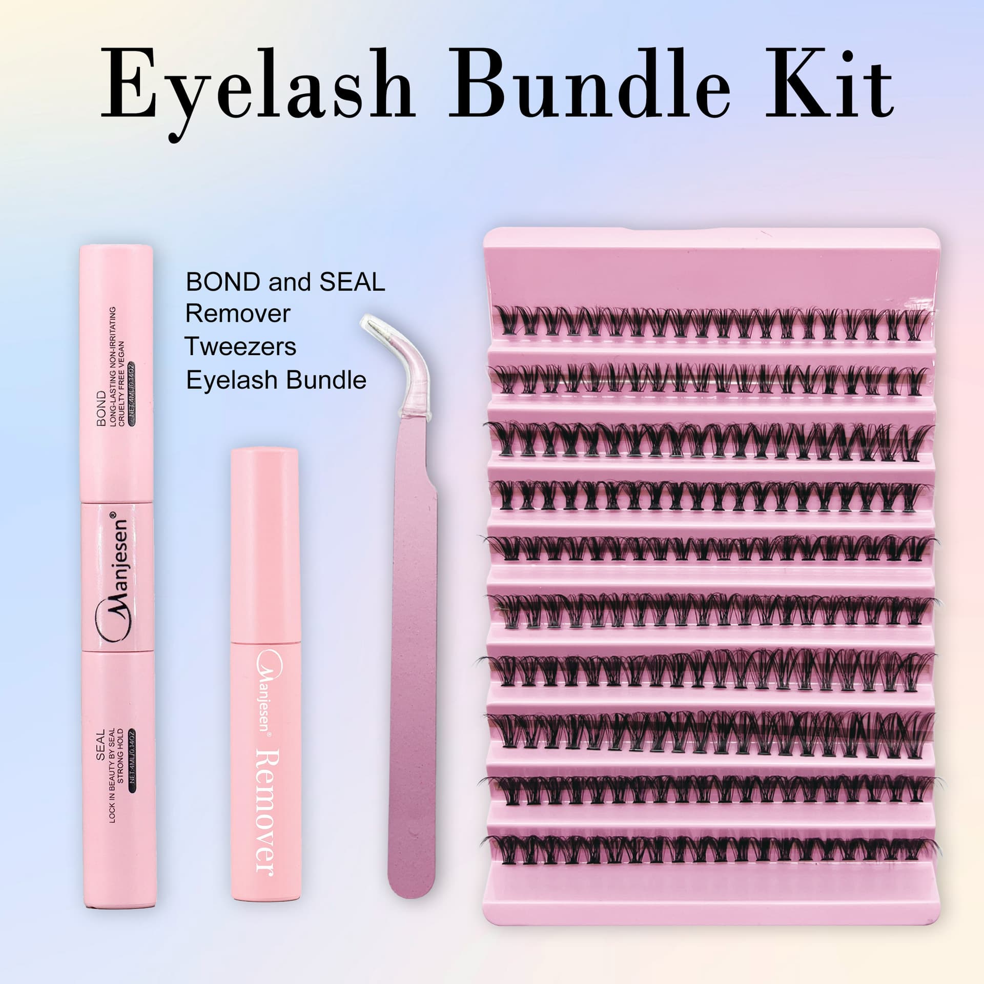 Cross-border False Eyelash Kit 30D 40D Single Cluster Natural Soft Curly 10-Row Segmented Extension Lashes