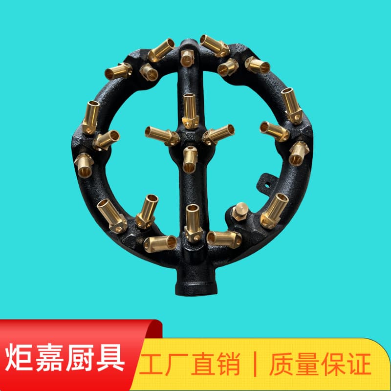 23-Nozzle Cross-Flame Burner Head Natural Gas High-Fire Core Natural Draft Stove Top Commercial Gas Stove Accessories Factory Complete