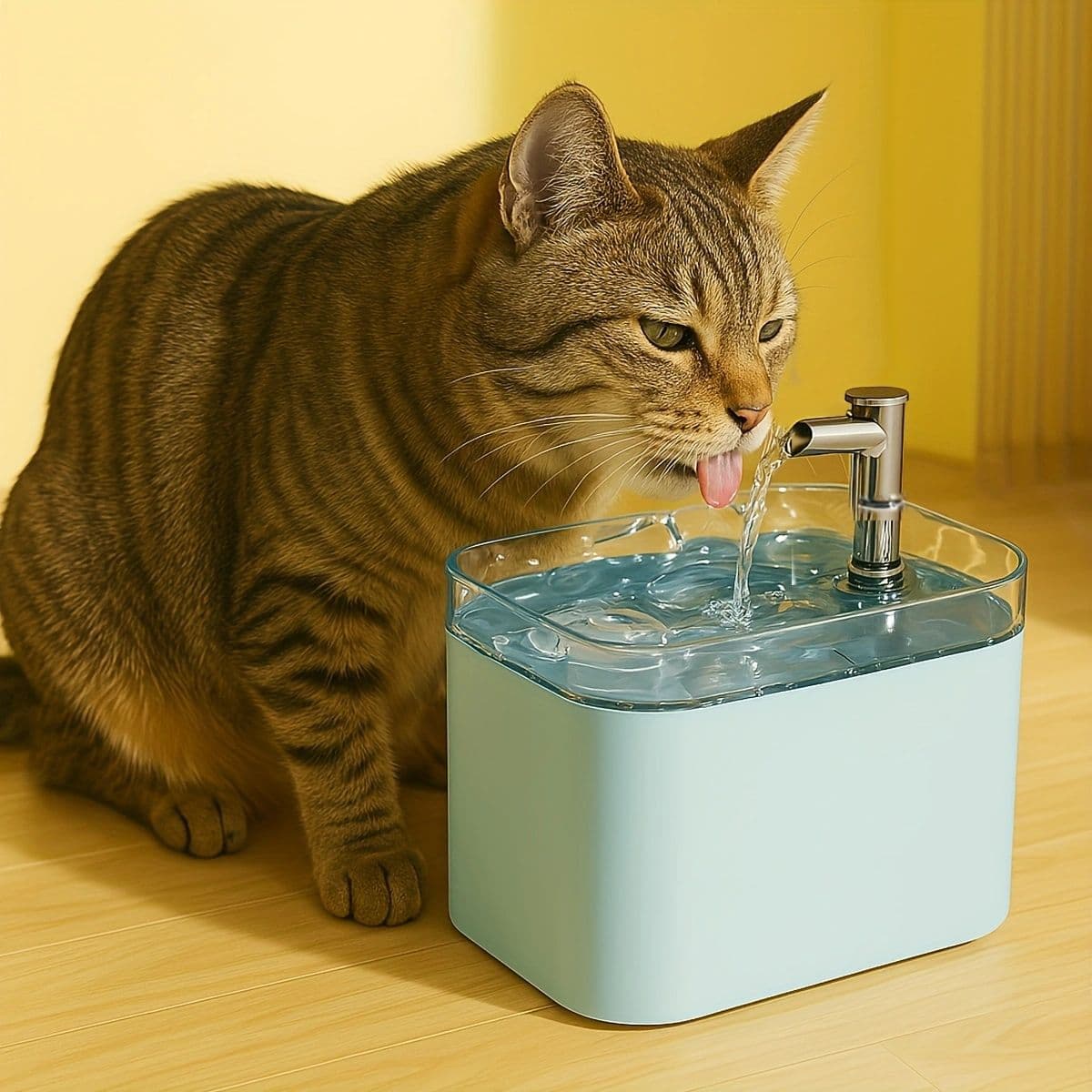 New Electric Pet Water Fountain - Automatic Filtering, Circulating, Flowing Water Dispenser for Cats and Dogs