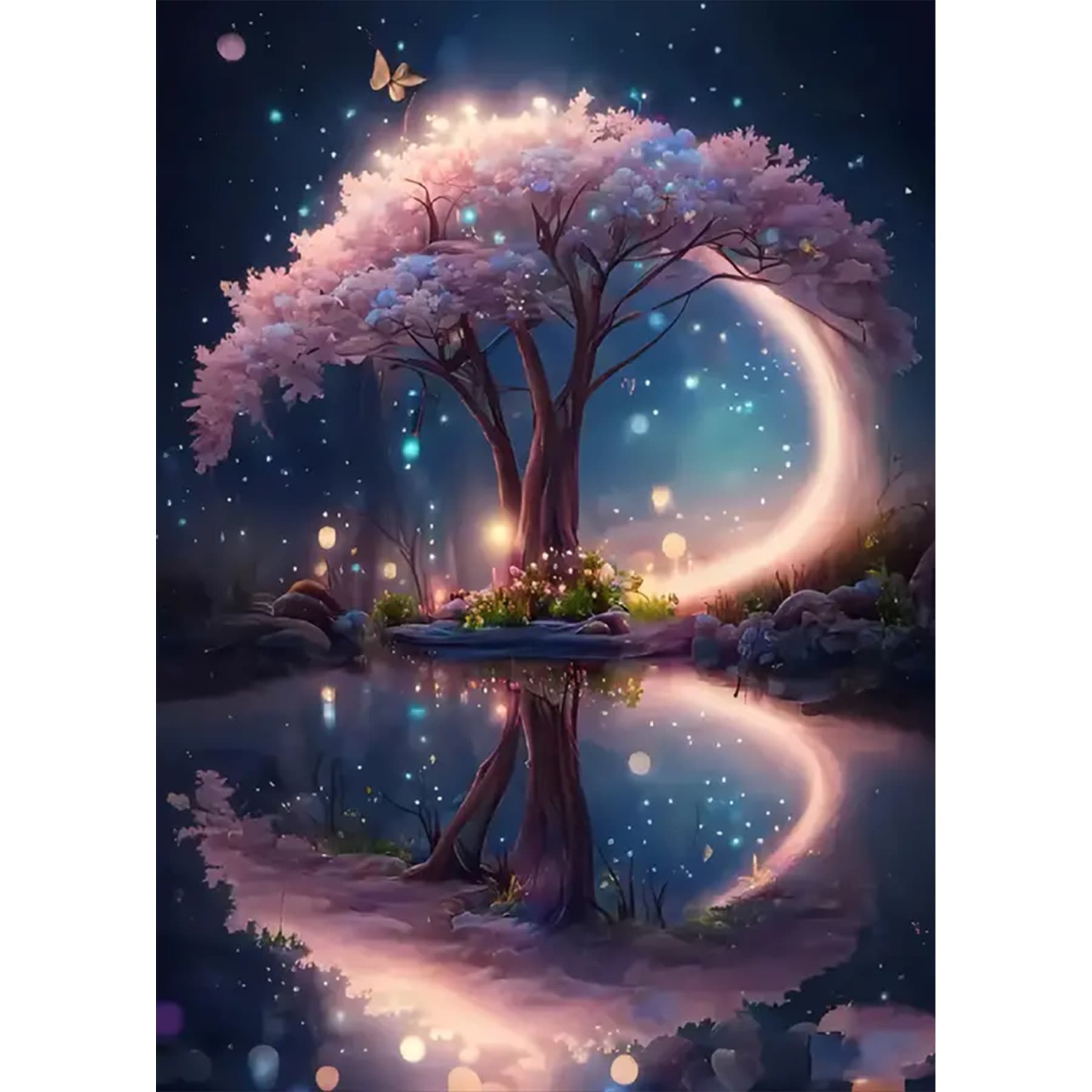 New Cross-Border Diamond Painting Magic Landscape DIY Full Drill Diamond Art, Dropshipping Wholesale