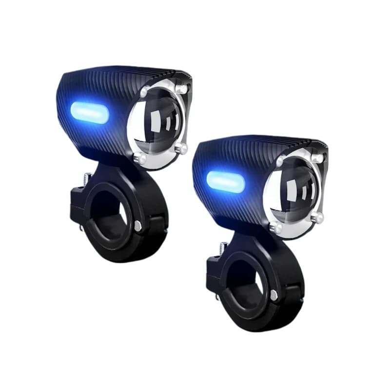 LED Motorcycle Spotlight Electric Vehicle Modified Strong Light Lens Road Light High/Low Beam Wide Voltage
