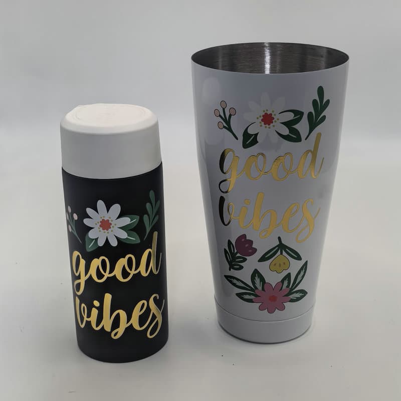 Manufacturer undertakes direct cup metal shell positioning water transfer printing, cup shell printing, and positioning water transfer printing processing.