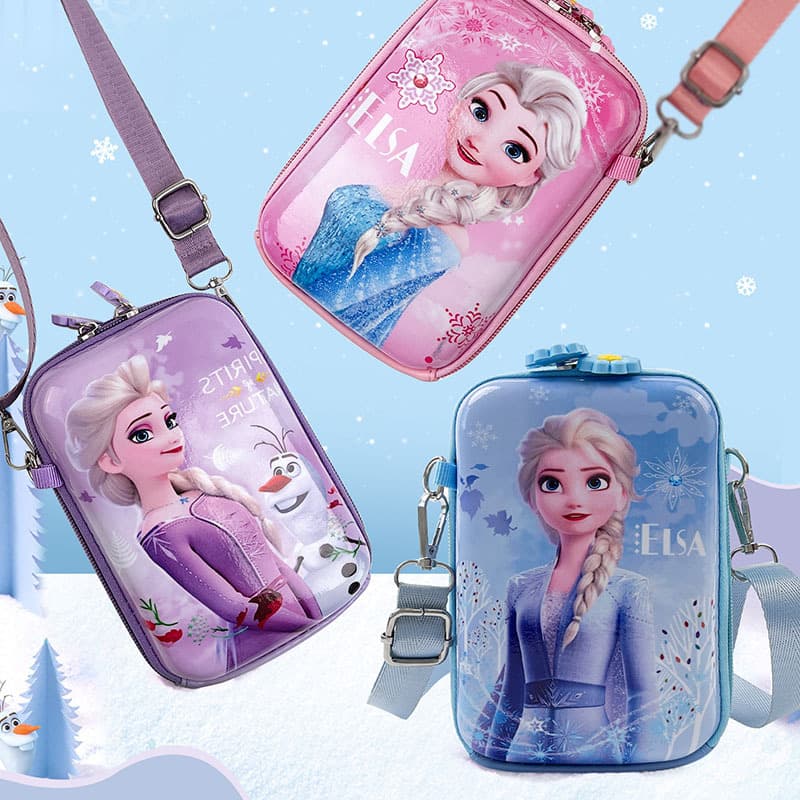Children's Bags 2026 New Trendy Stylish Girls' Crossbody Bag Cute Ice Princess Shoulder Bag Baby Coin Purse