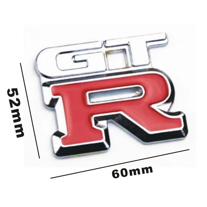 3D Personalized Metal GTR Emblem for GTR Modification, Trunk Badge Decal Sticker