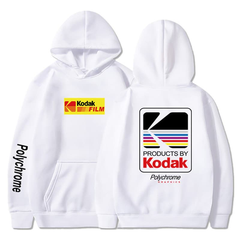 Hoodies Japanese Men Winter Fleece Harajuku Kodak Hoody S